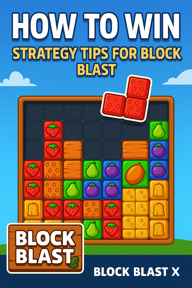 Farm-themed gameplay interface of Block Blast X showing strategic block placement on a 9x9 puzzle grid.